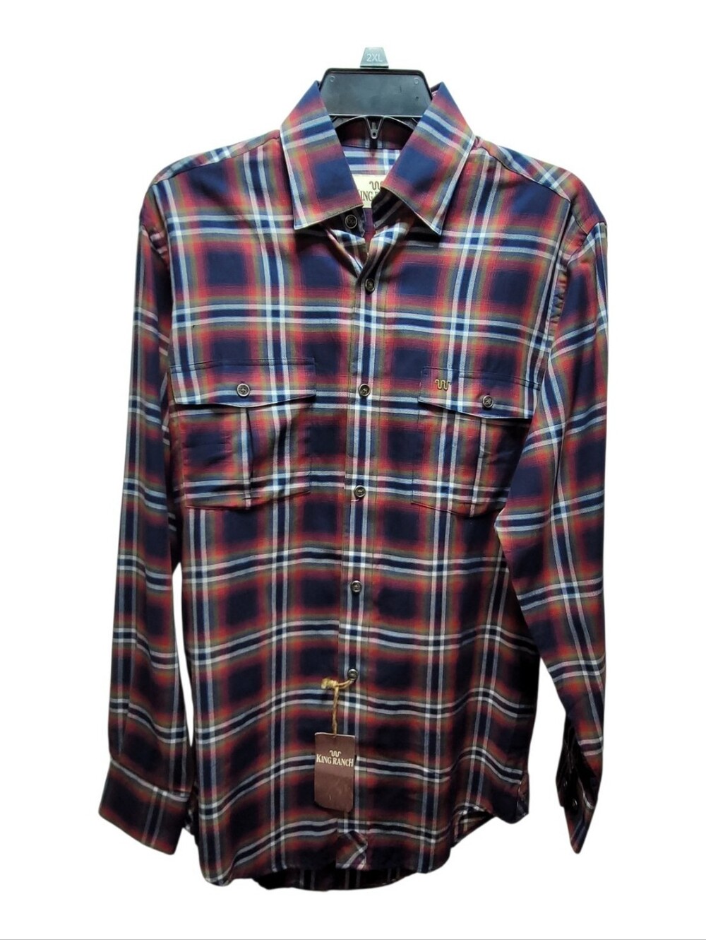 (NWT) King Ranch Plaid Button Up Shirt